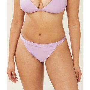 Andie Swim Caicos Bottom Cheeky Swim Bikini Separate Eco Nylon Soft Berry Sz L